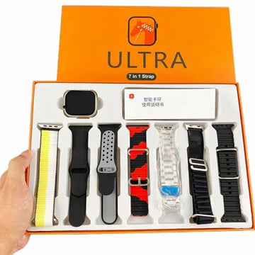 Smart Watch Ultra with 7 Straps | Bluetooth Calling & Fitness Tracker